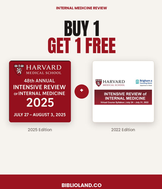Harvard 48th Annual Intensive Review of Internal Medicine 2025 + 2022 Edition — Buy 1 Get 1 Free